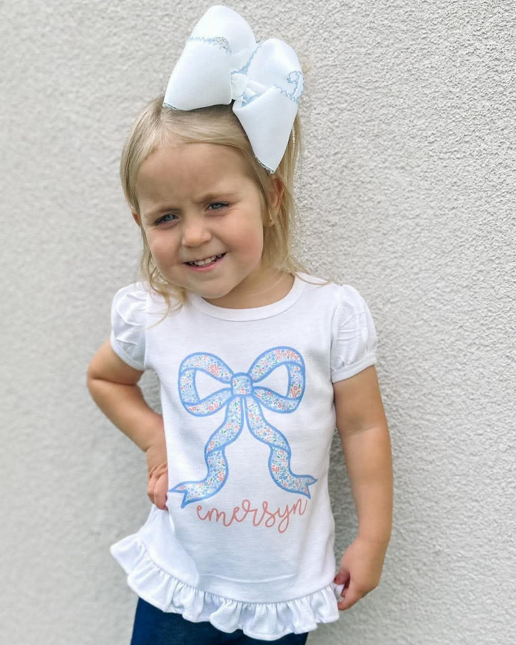 FLORAL BOW LONG
