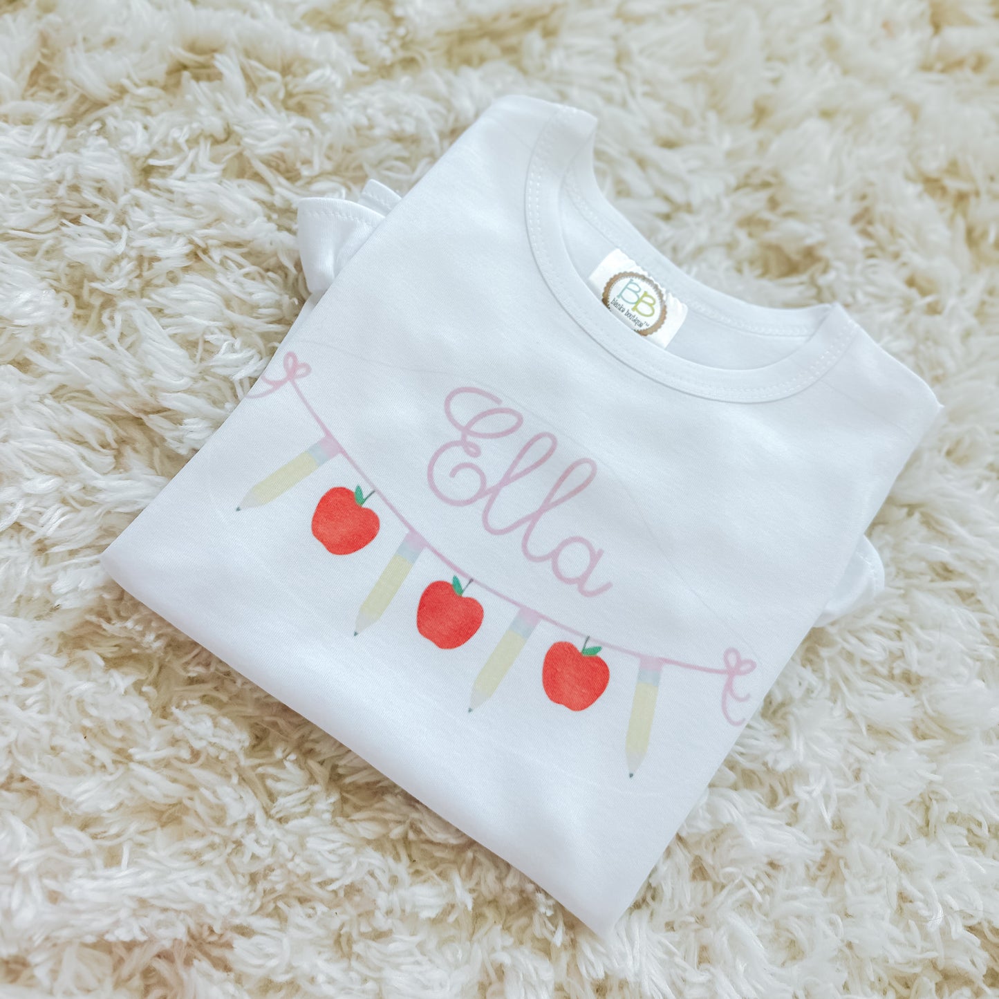 Pink School Garland
