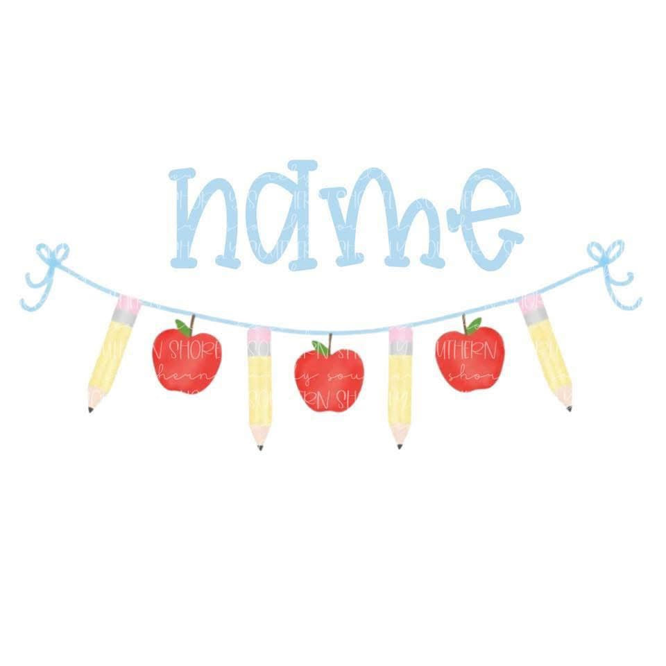 Blue School Garland