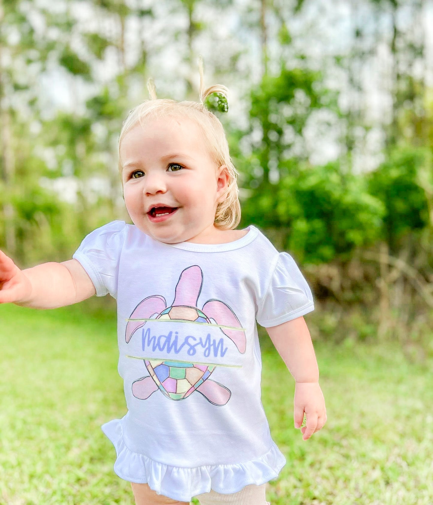 Pink Turtle Name Plate