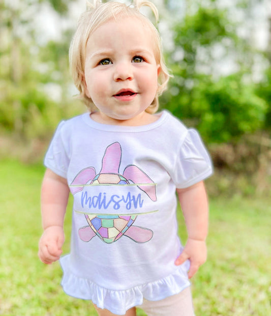 Pink Turtle Name Plate