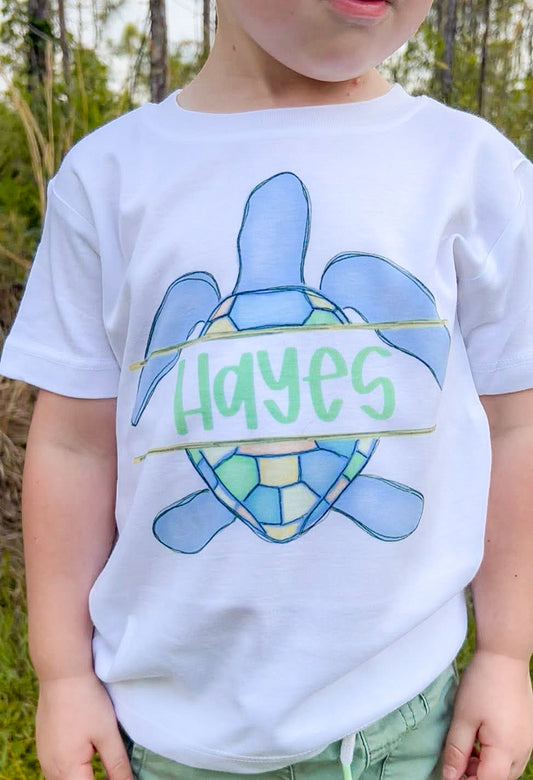 Blue Turtle Name Plate