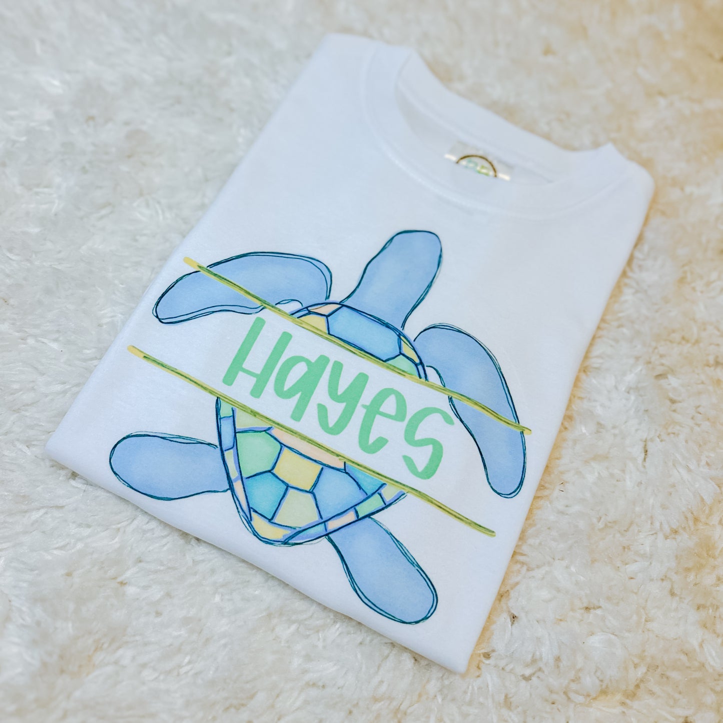 Blue Turtle Name Plate