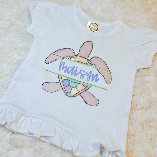 Pink Turtle Name Plate