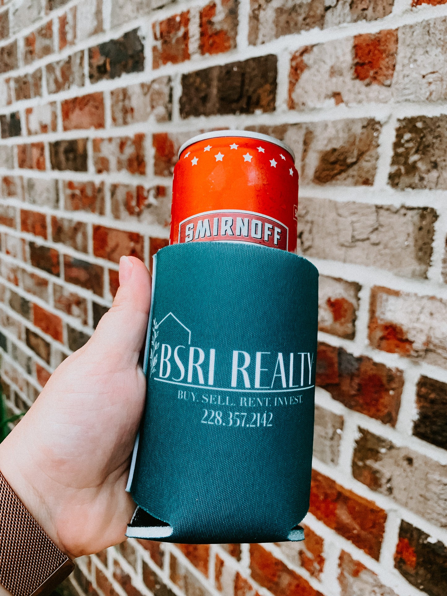 Business Logo can cooler