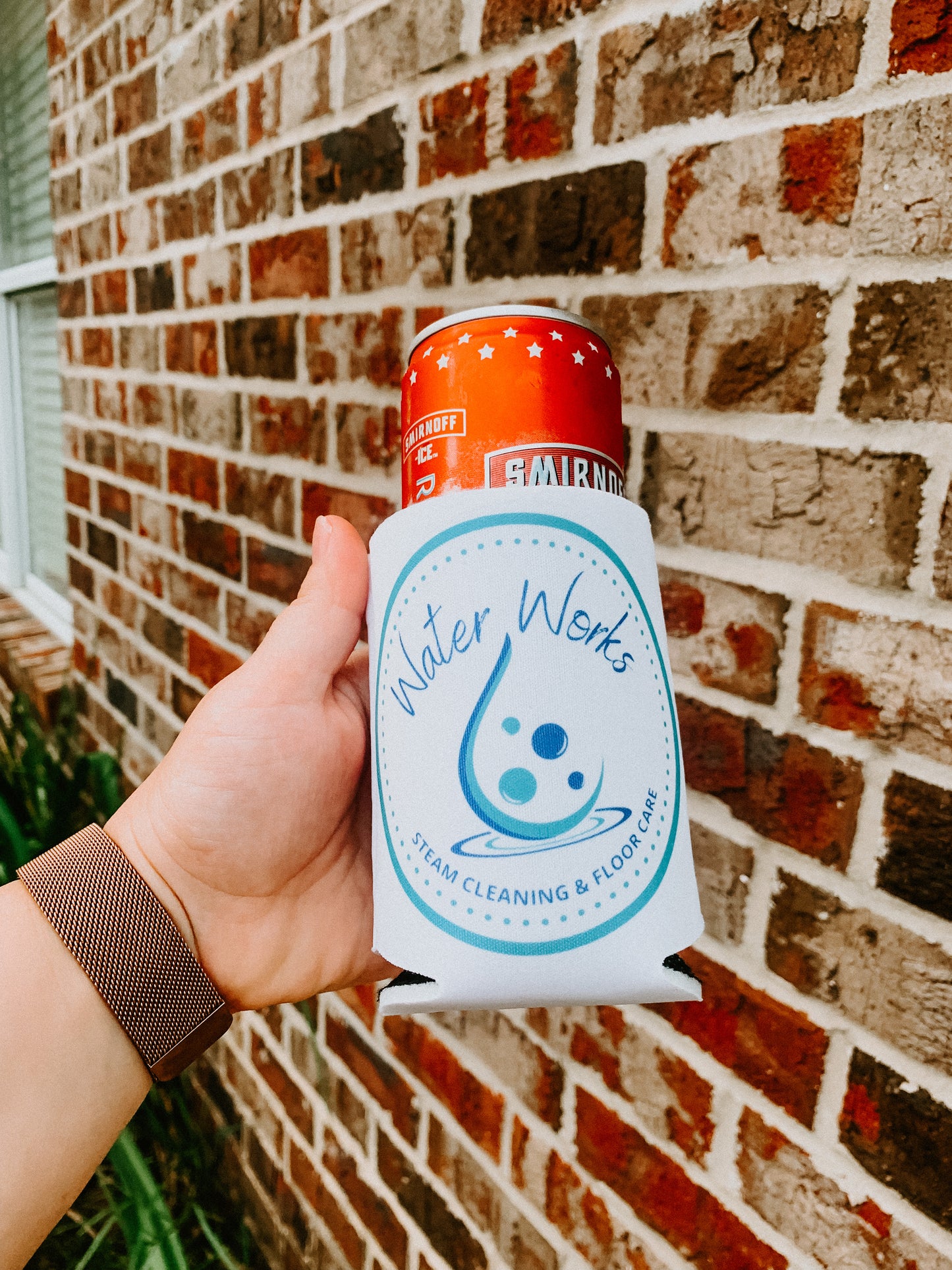 Business Logo can cooler