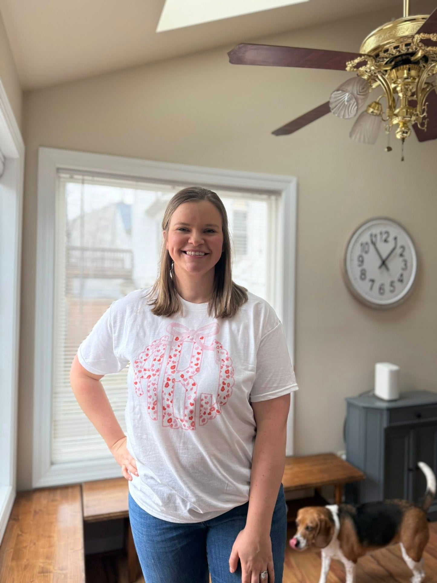 CHEETAH HEART MONOGRAM