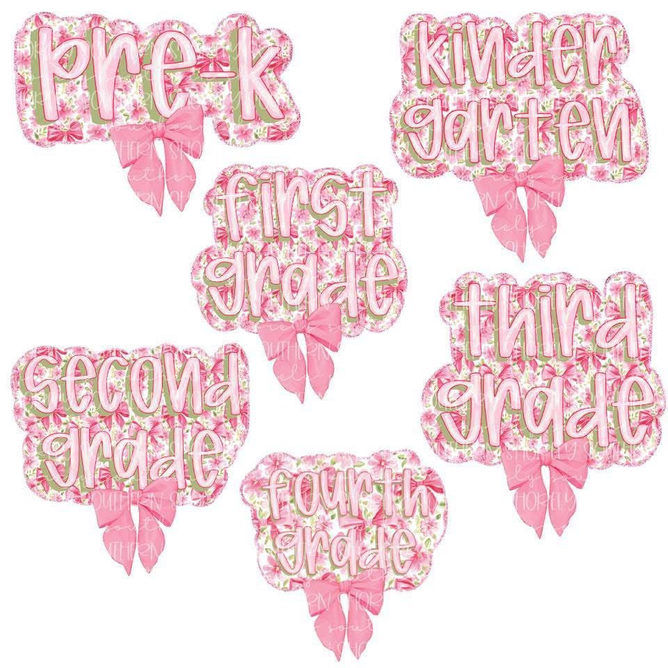 Pink Floral Grades