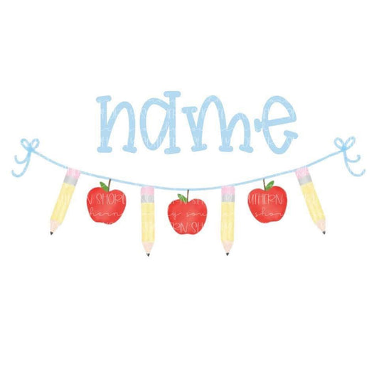 Blue School Garland