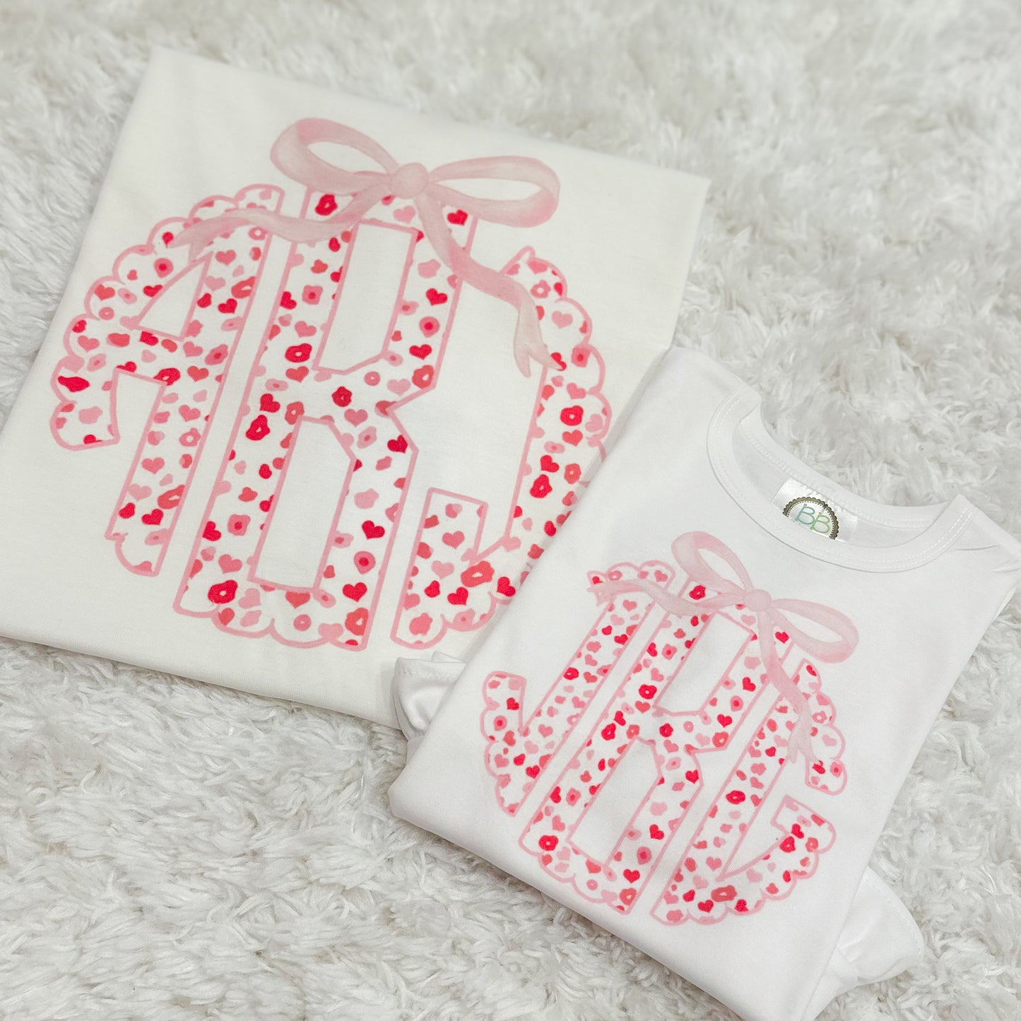 CHEETAH HEART MONOGRAM