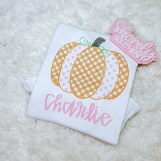 Gingham Pumpkin (Pink)